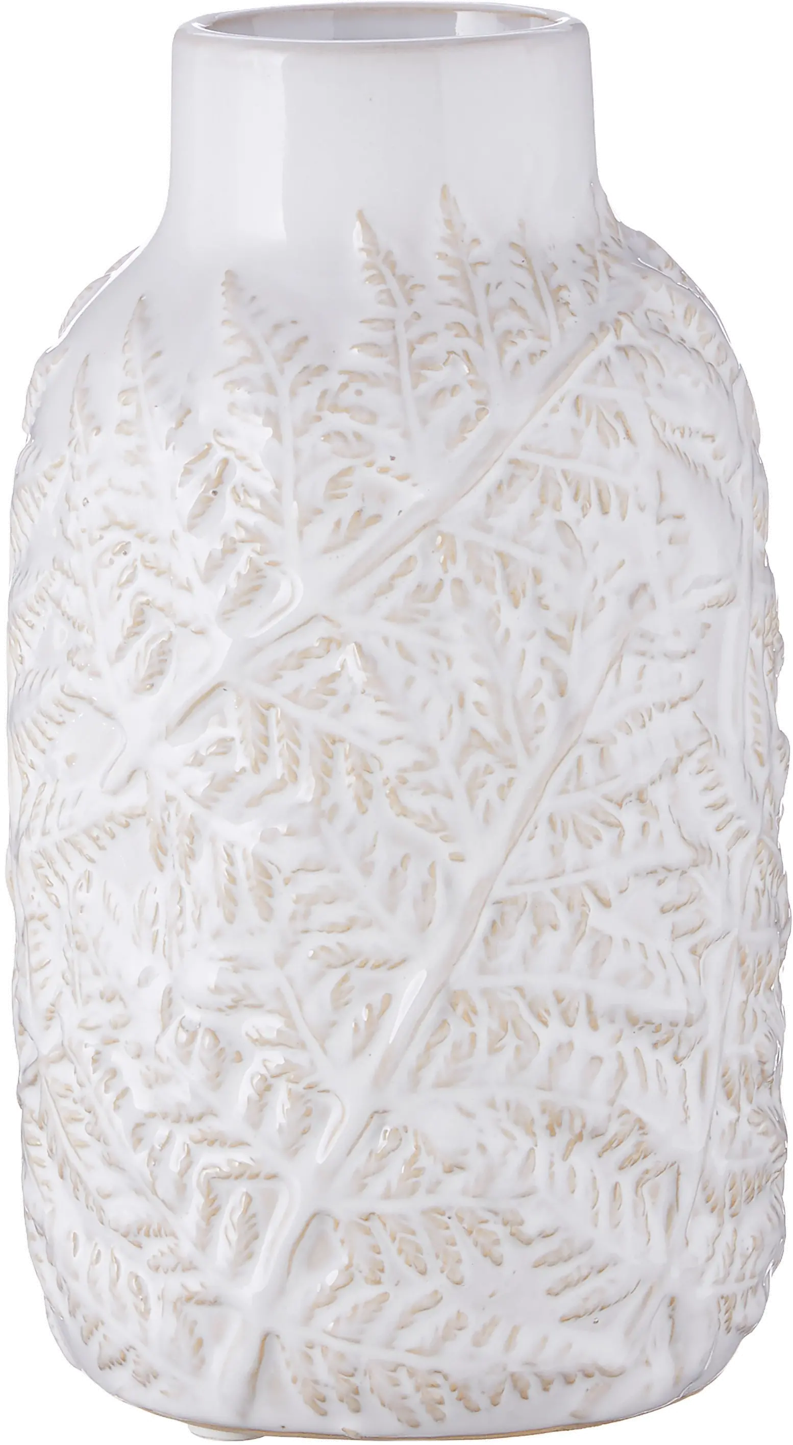 10 Inch Leaf Embossed Vase-1