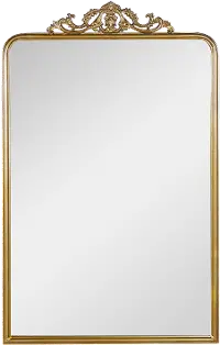 Antique Gold Glass Wall Mirror