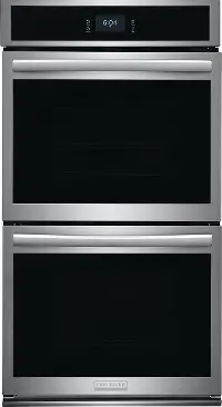 GCWD2767AF Frigidaire Gallery 7.6 cu ft Double Wall Oven - Stainless Steel 27 Inch