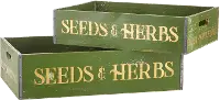 18  Seeds and Herb Large Crate