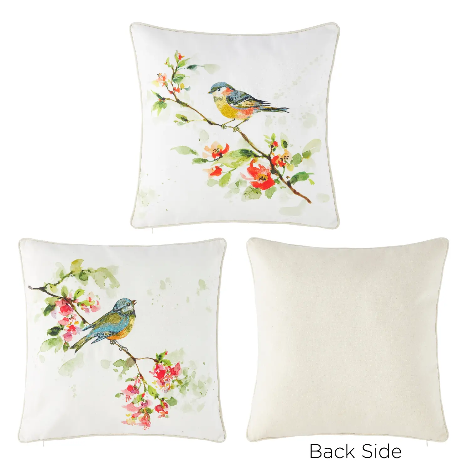 Assorted 20  Watercolor Bird Pillows-1