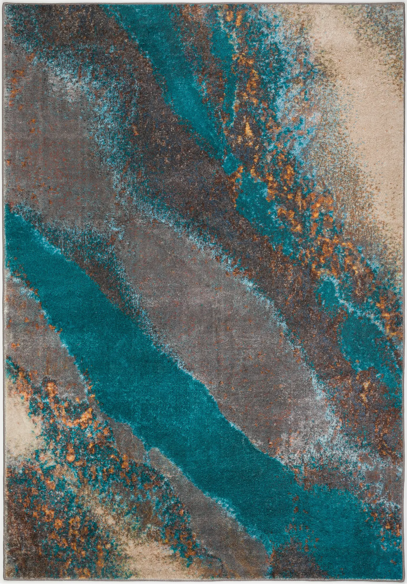 BR100MO5X8-5X8/BRISB Brisbane 5 x 8 Teal Moonstruck Area Rug-1