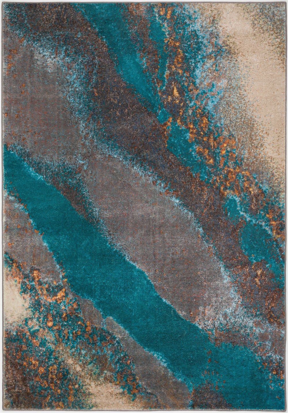 Brisbane 5 x 8 Teal Moonstruck Area Rug