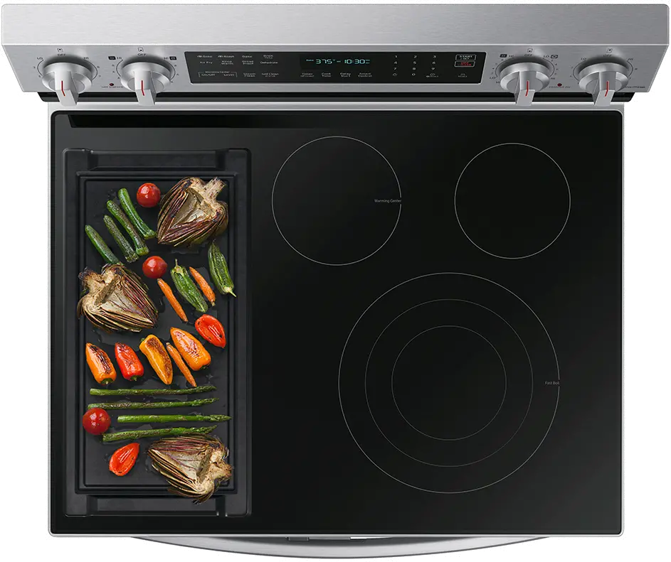NE63A6751SS Samsung 6.3 cu ft FlexDuo Electric Range - Stainless Steel-10