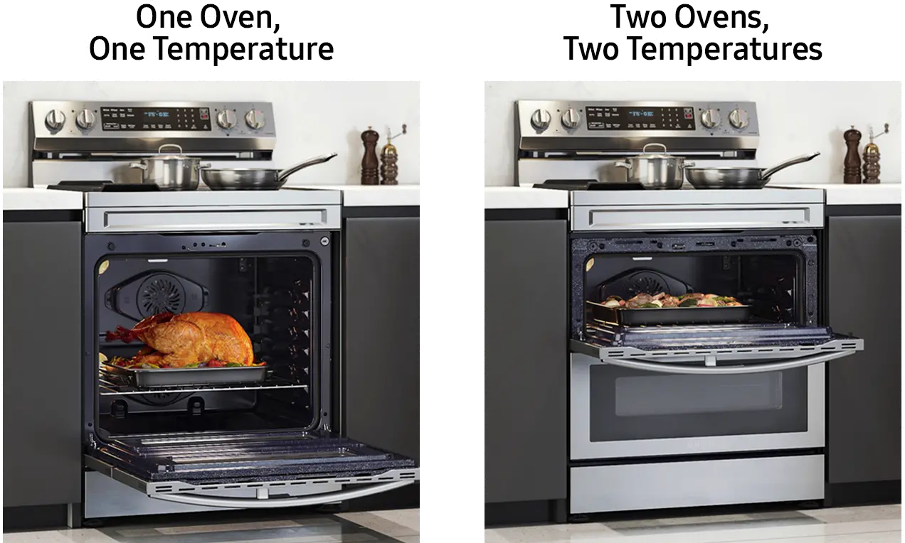 NE63A6751SS Samsung 6.3 cu ft FlexDuo Electric Range - Stainless Steel-8