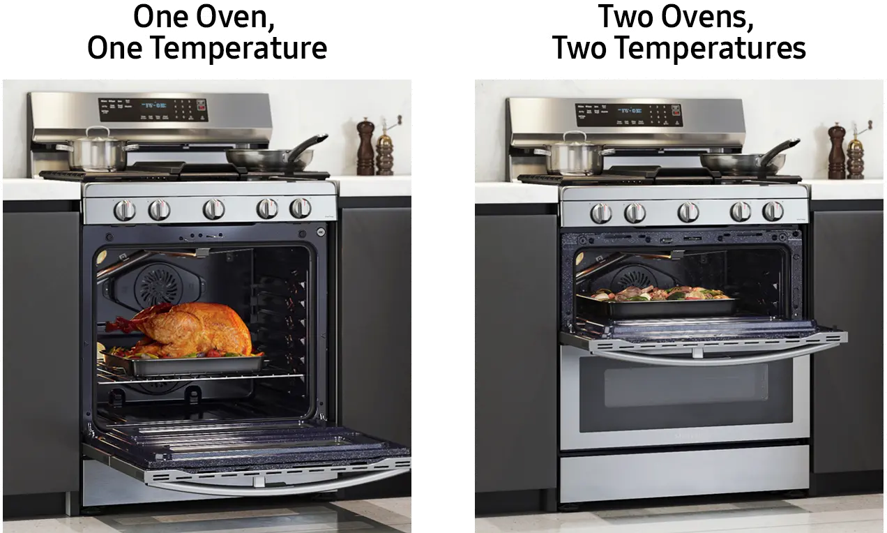 NX60A6751SS Samsung 6 cu ft FlexDuo Gas Range - Stainless Steel-9