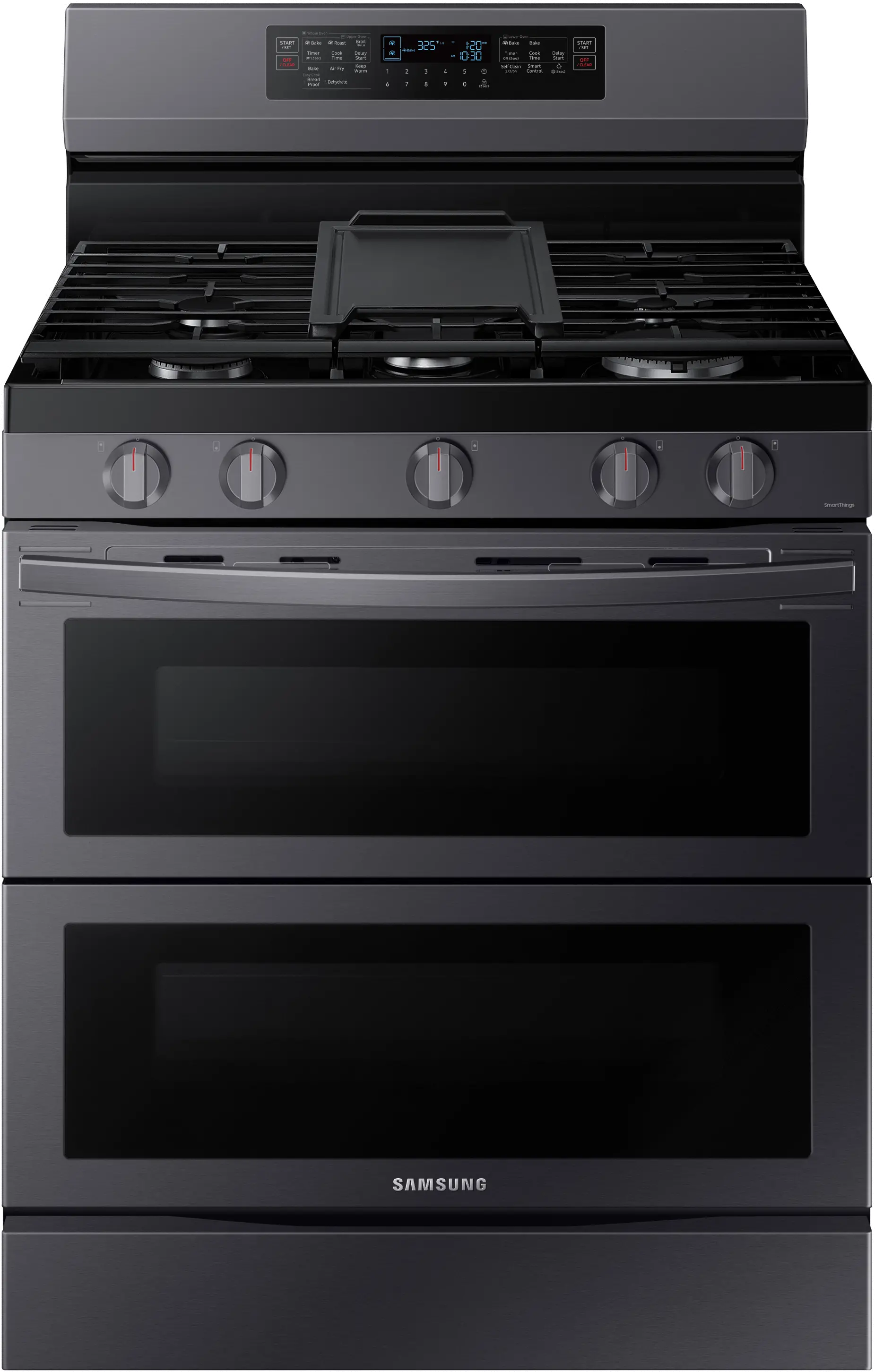 NX60A6751SG Samsung 6 cu ft FlexDuo Gas Range - Black Stainless Steel-1