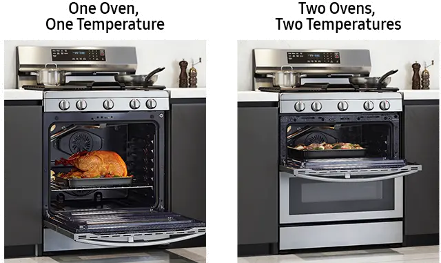 NX60A6751SG Samsung 6 cu ft FlexDuo Gas Range - Black Stainless Steel-10