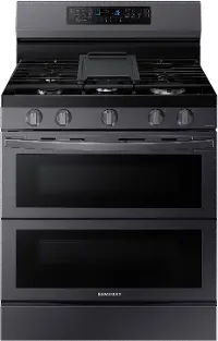 NX60A6751SG Samsung 6 cu ft FlexDuo Gas Range - Black Stainless Steel