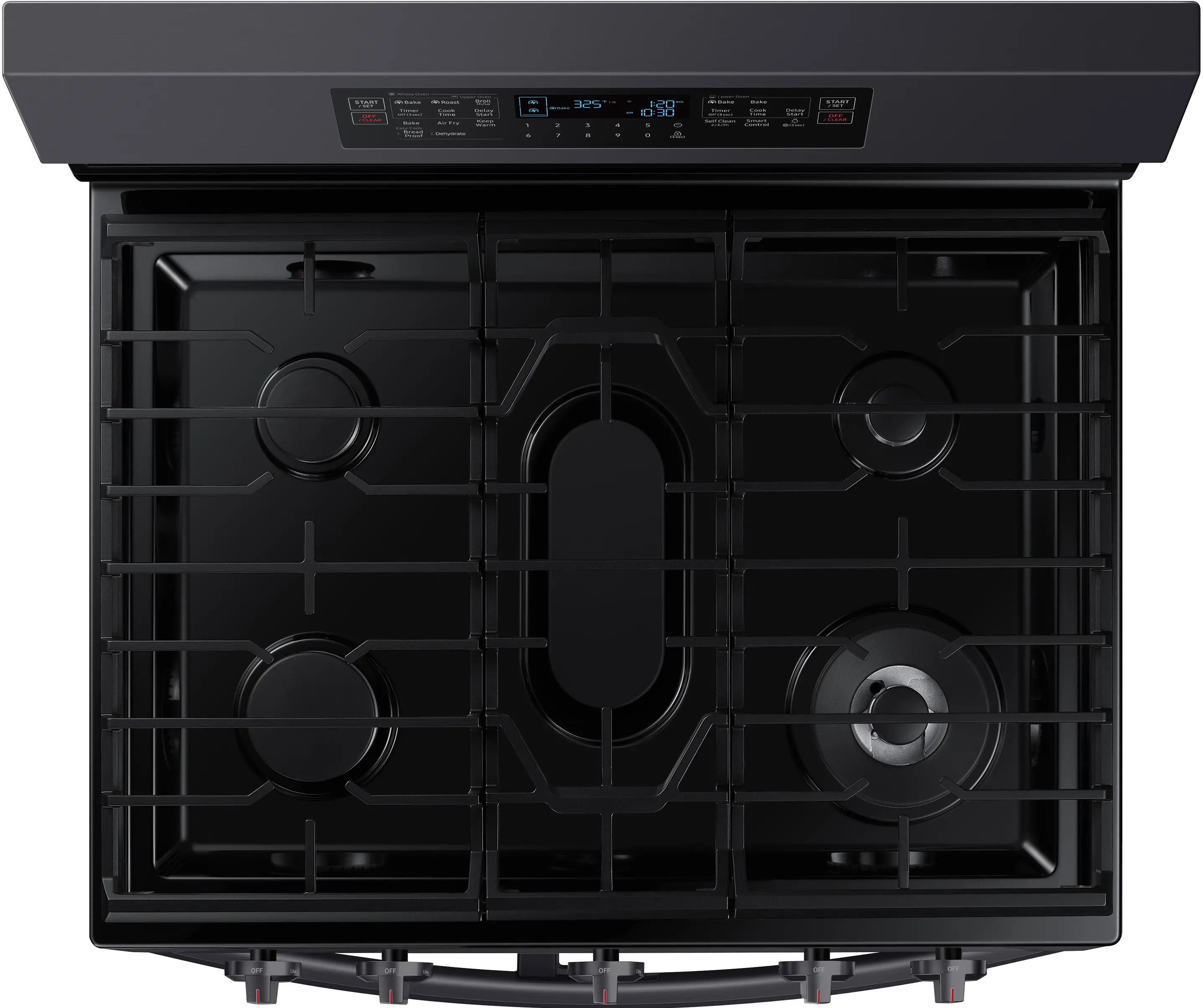 NX60A6751SG Samsung 6 cu ft FlexDuo Gas Range - Black Stainless Steel-3