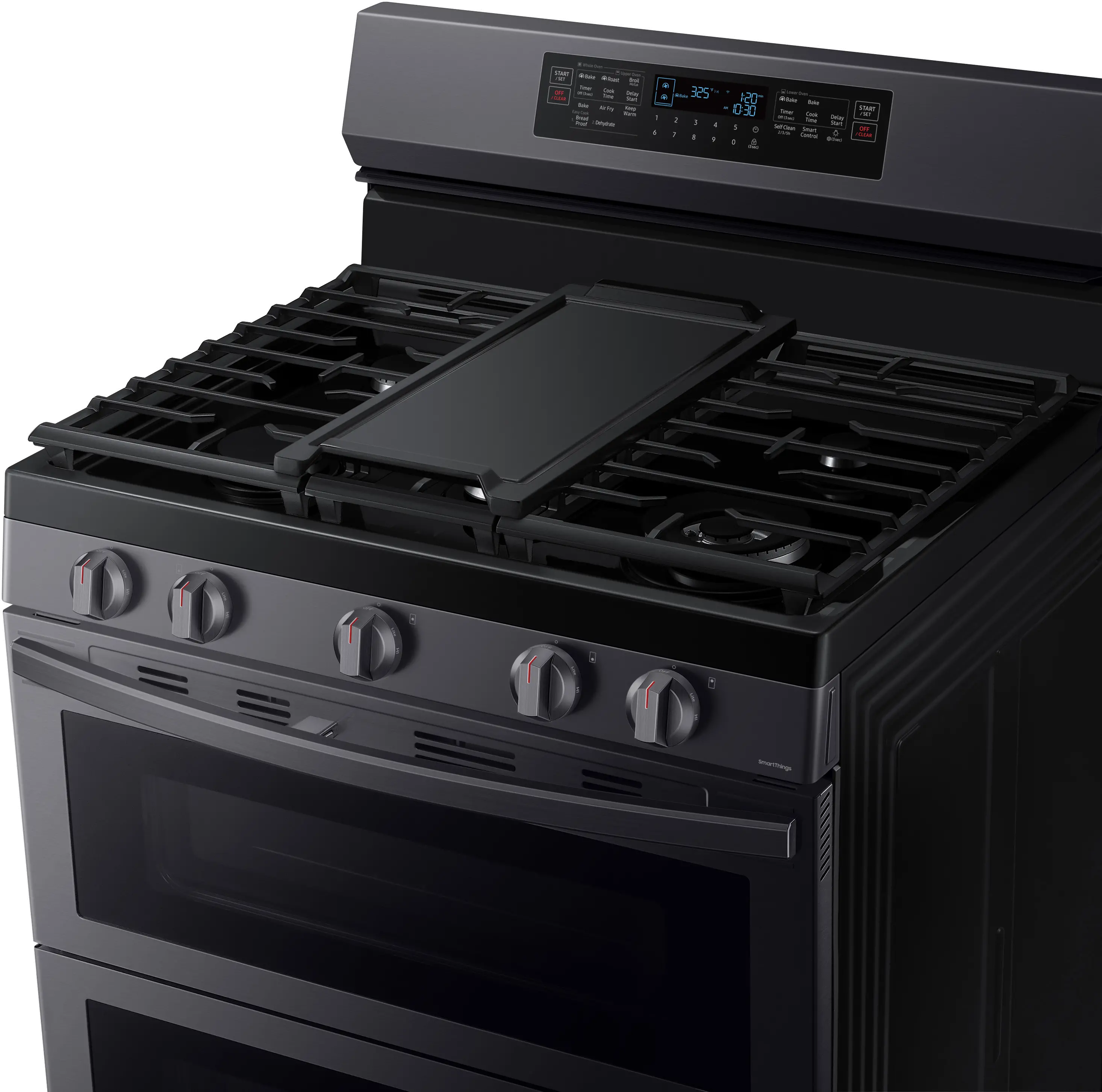 NX60A6751SG Samsung 6 cu ft FlexDuo Gas Range - Black Stainless Steel-2