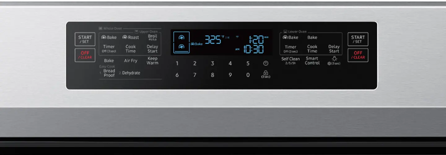 NX60A6751SG Samsung 6 cu ft FlexDuo Gas Range - Black Stainless Steel-6