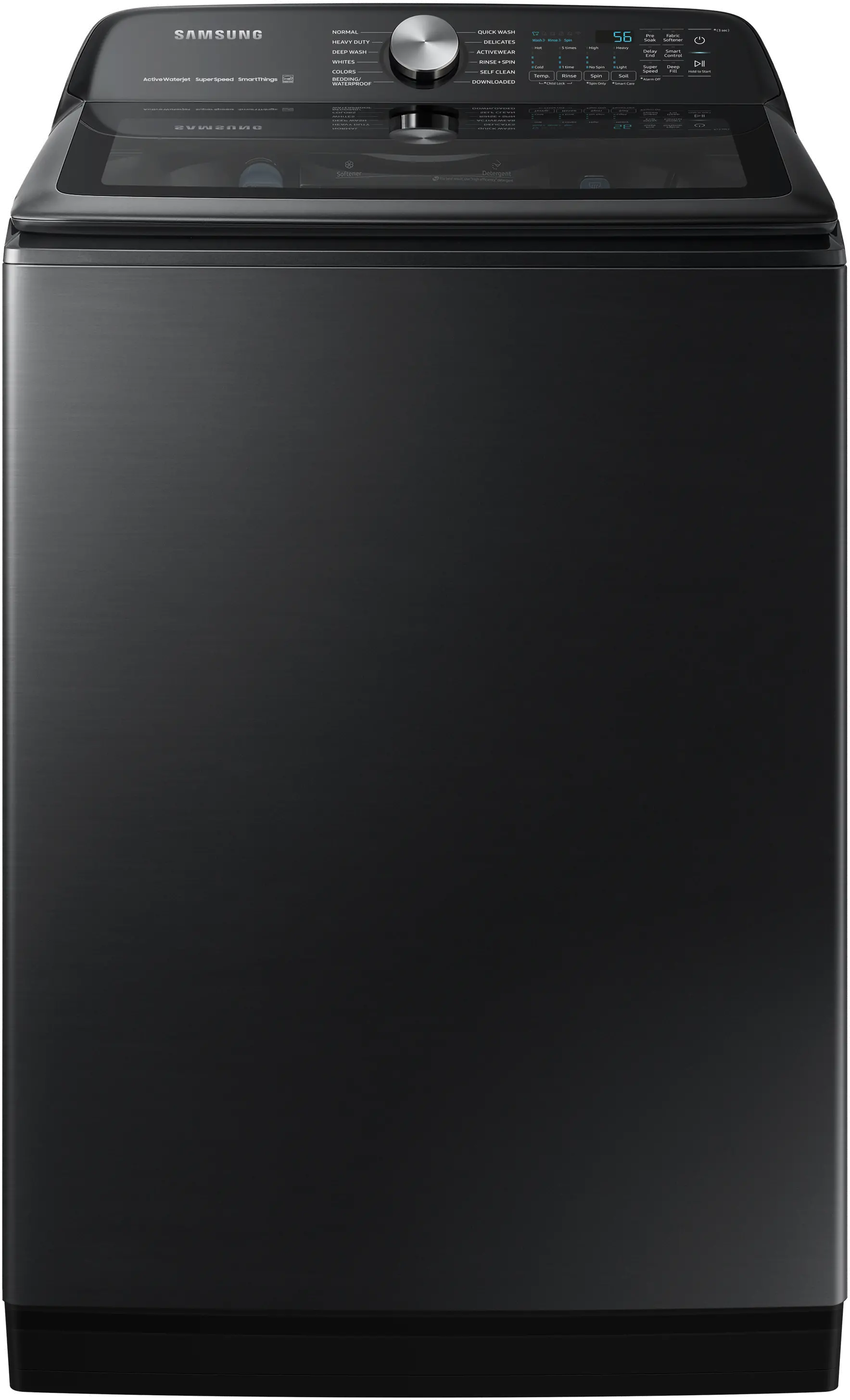 WA52A5500AV Samsung 5.2 cu ft Top Load Washer - Black 52A5500-1