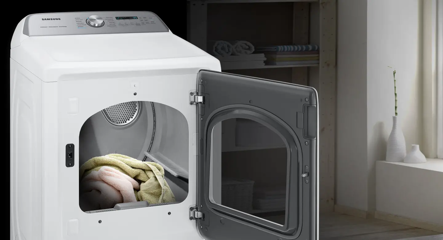 DVE52A5500W Samsung Electric Dryer - White, 52A5500-7