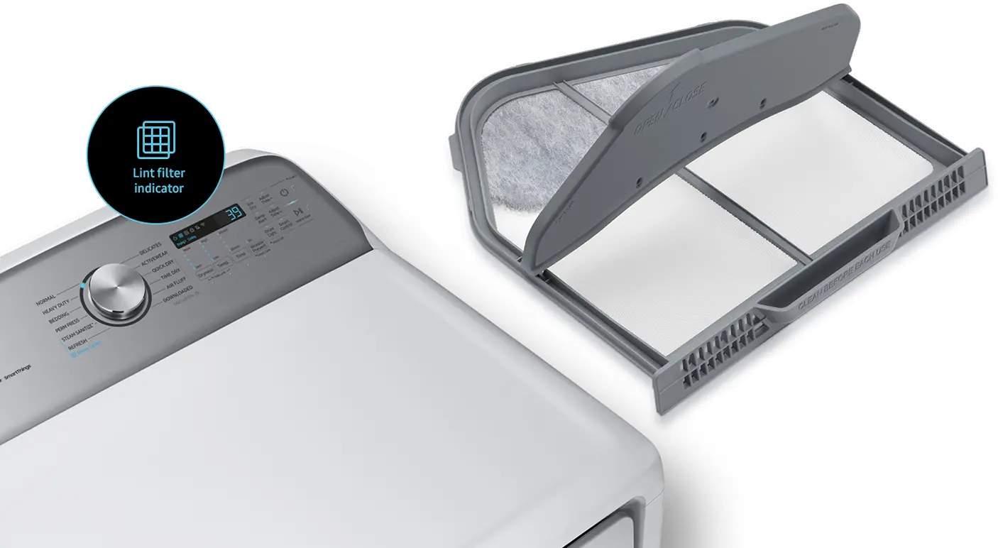 DVE52A5500W Samsung Electric Dryer - White, 52A5500-8