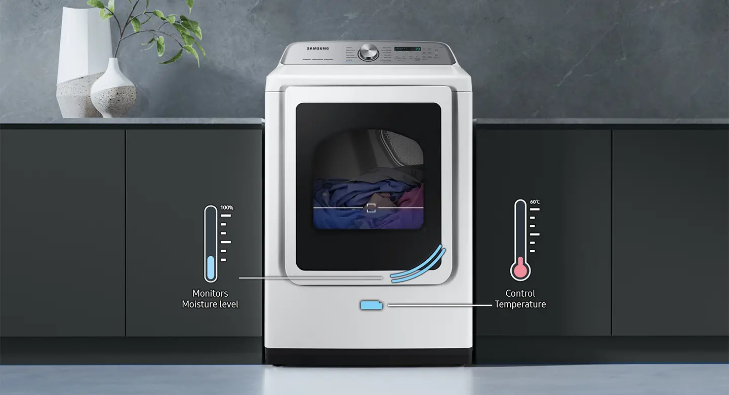 DVG52A5500W Samsung Gas Dryer - White, 52A5500-8