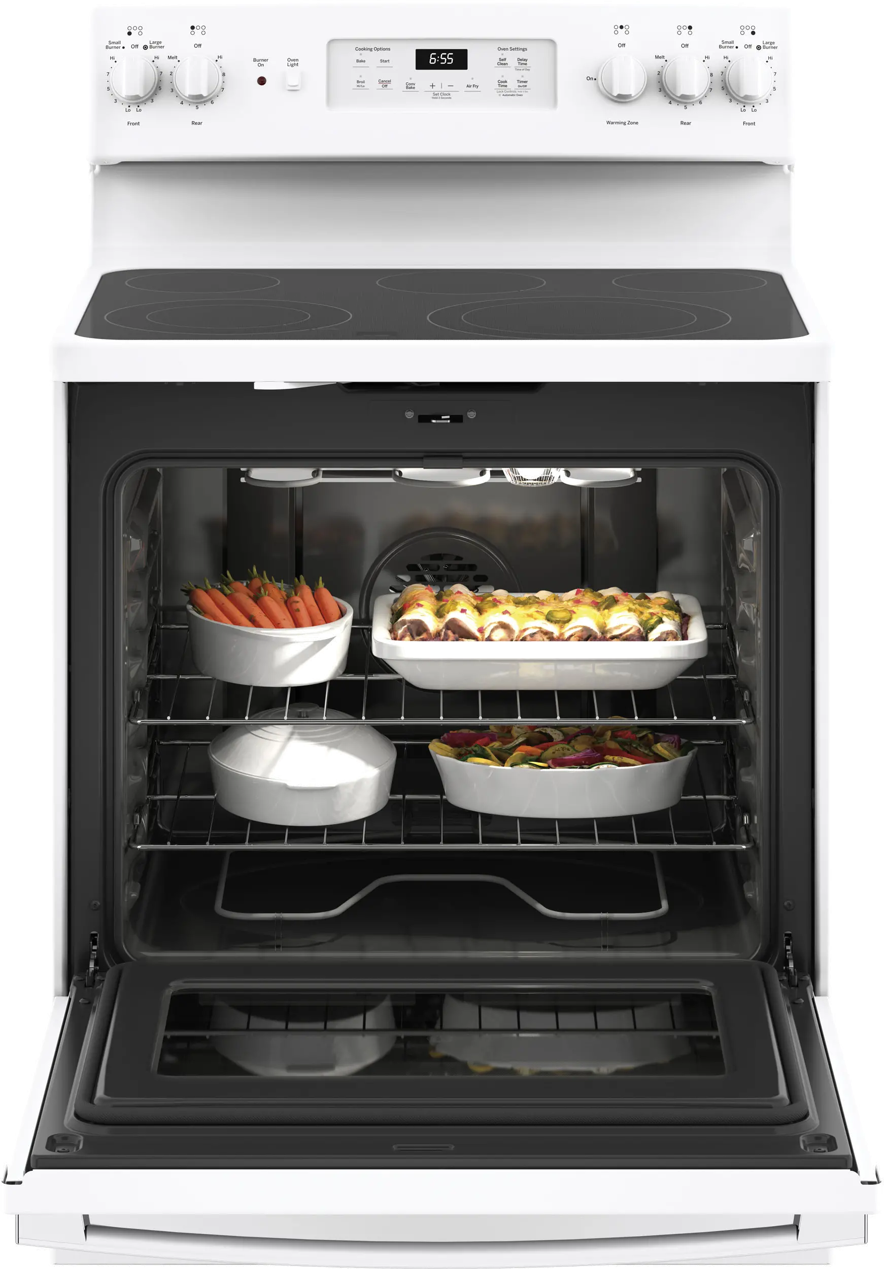JB655DKWW GE 5.3 cu ft Electric Range - White-6