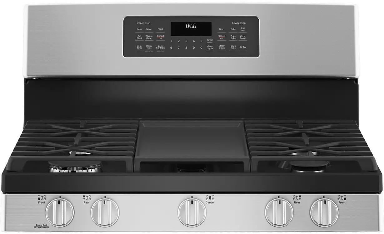 JGBS86SPSS GE 6.8 cu ft Double Oven Gas Range - Stainless Steel-4