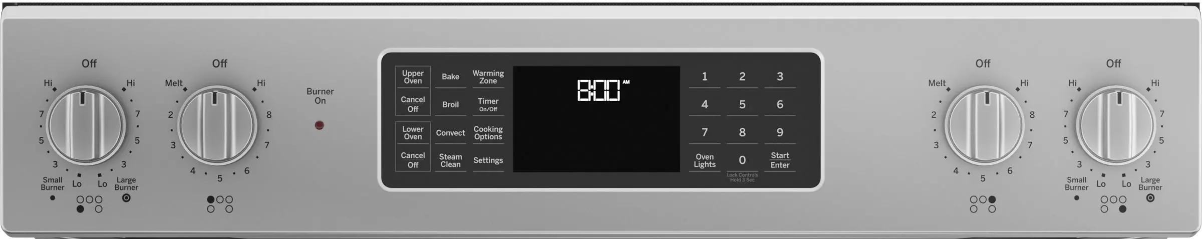 JSS86SPSS GE Slide-In Double Oven Range - Stainless Steel-2