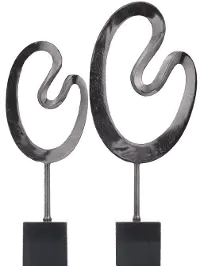 Jacky 21  Marble Aluminum Sculpture