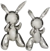 12  Porcelain Bunny Contemporary Sculpture