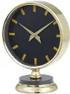 Aluminum Gold 11  Table Clock