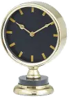 9  Gold Aluminum Table Clock