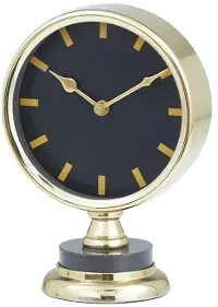 9  Gold Aluminum Table Clock
