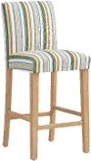 63-8NATSRSTBCHOGA Owen Multicolor Stripe Bar Stool - Skyline Furniture
