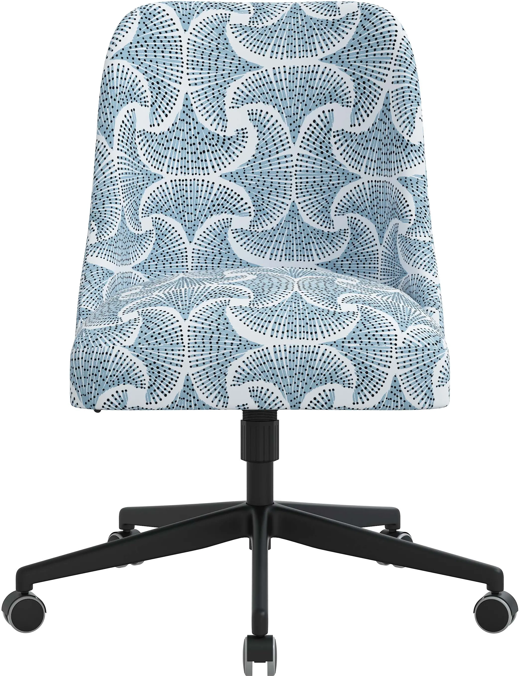 84-9SEFNBLUOGA Spencer Sea Fan Blue Office Chair - Skyline Furniture-3