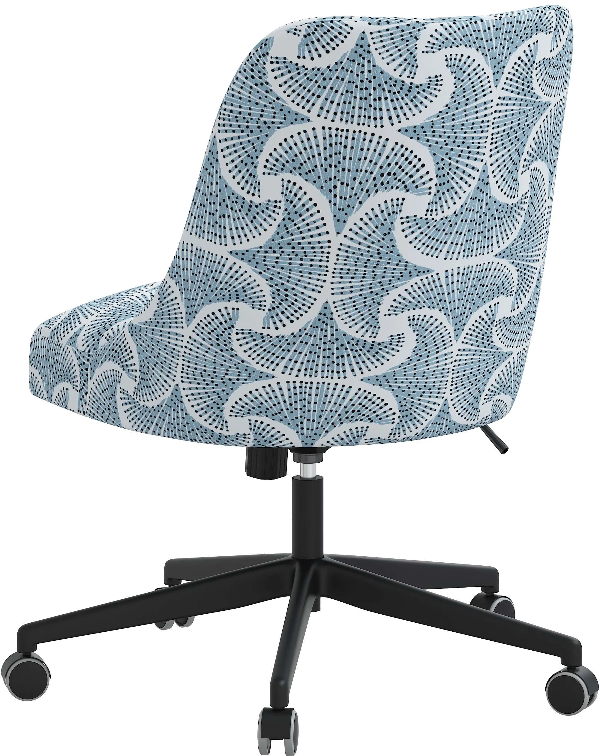 84-9SEFNBLUOGA Spencer Sea Fan Blue Office Chair - Skyline Furniture-5
