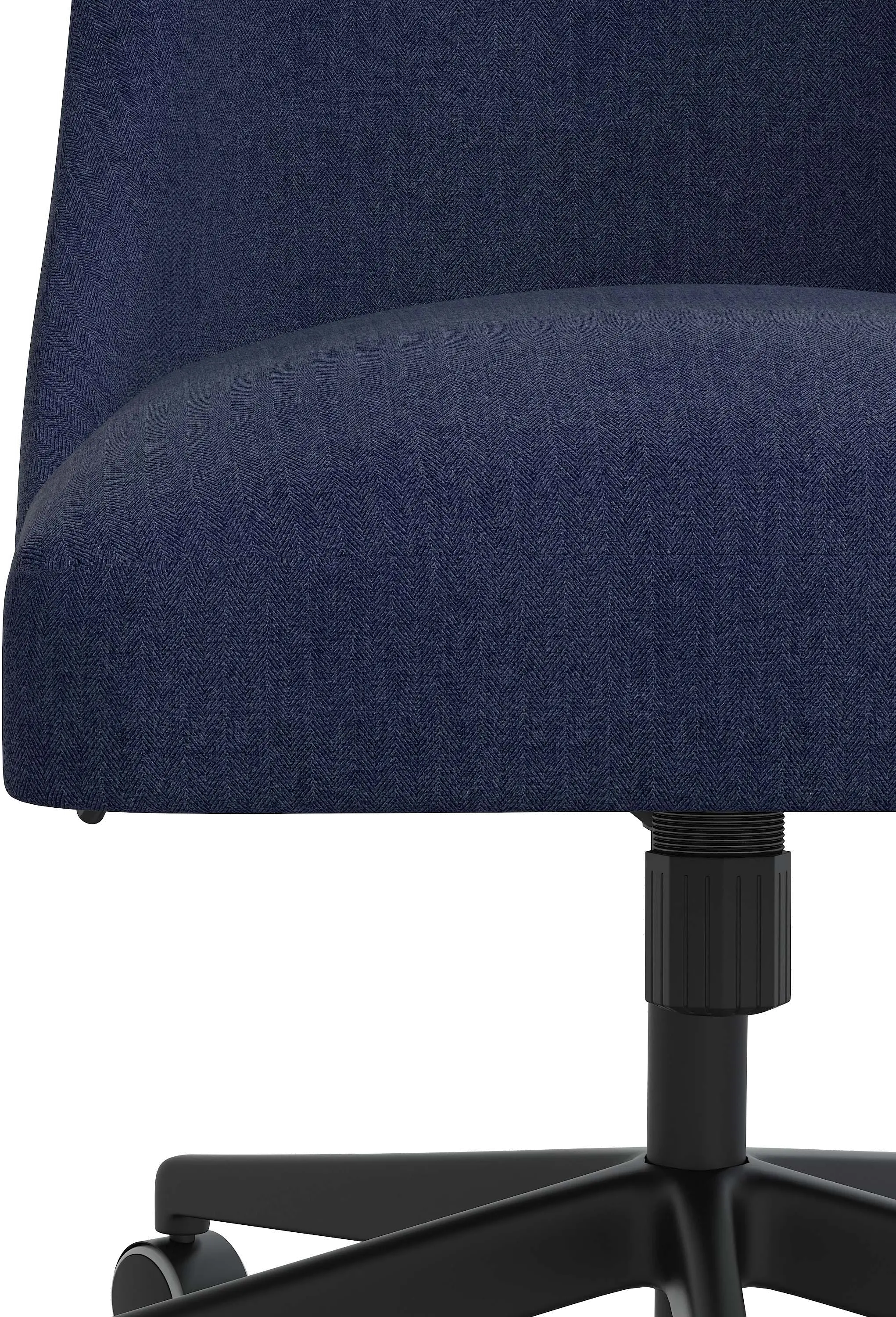 84-9ORLIND Spencer Dark Blue Office Chair - Skyline Furniture-2