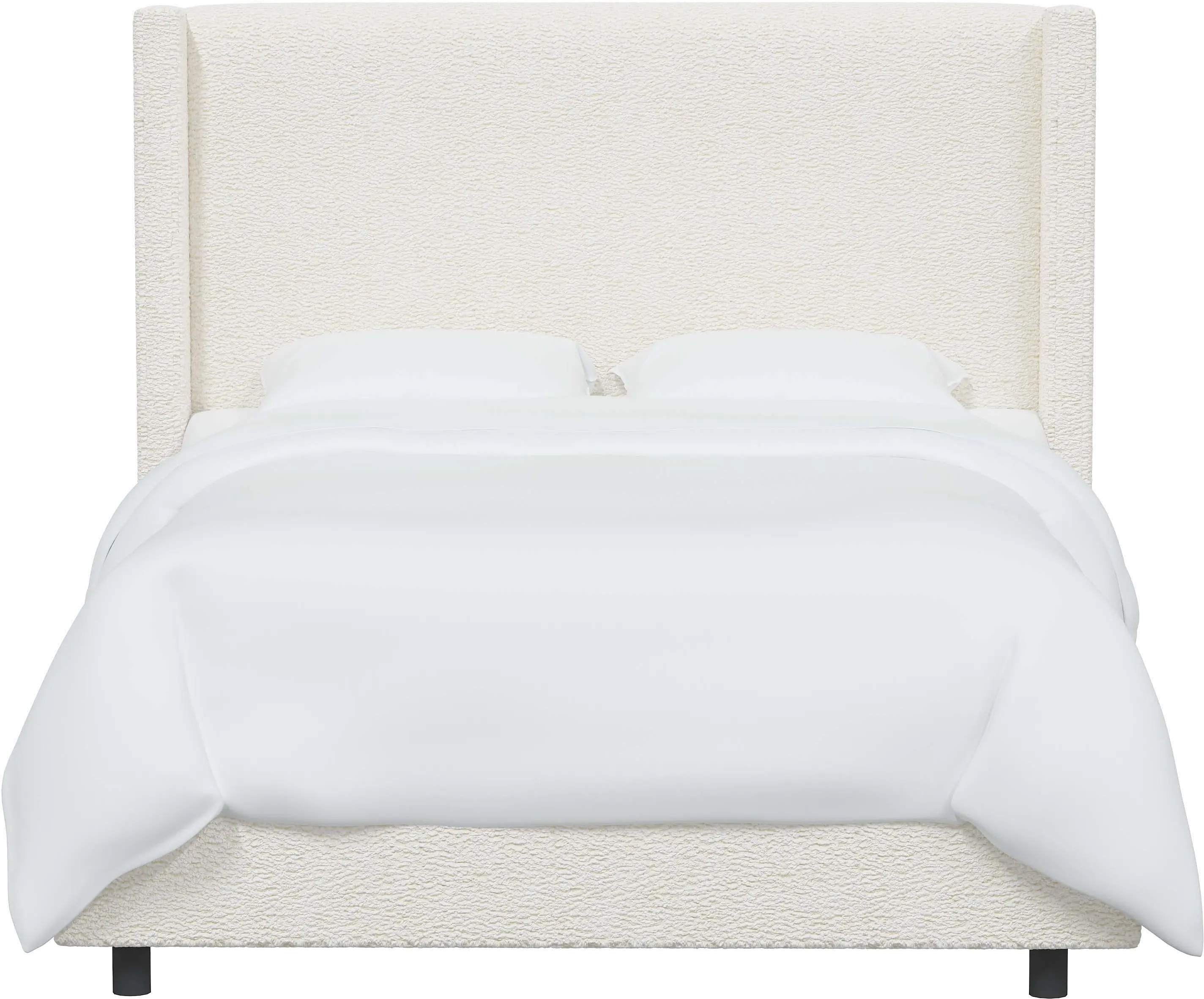 500BEDSHPSNTR Penelope Sherpa Straight Wingback Twin Bed - Skyline Furniture-3