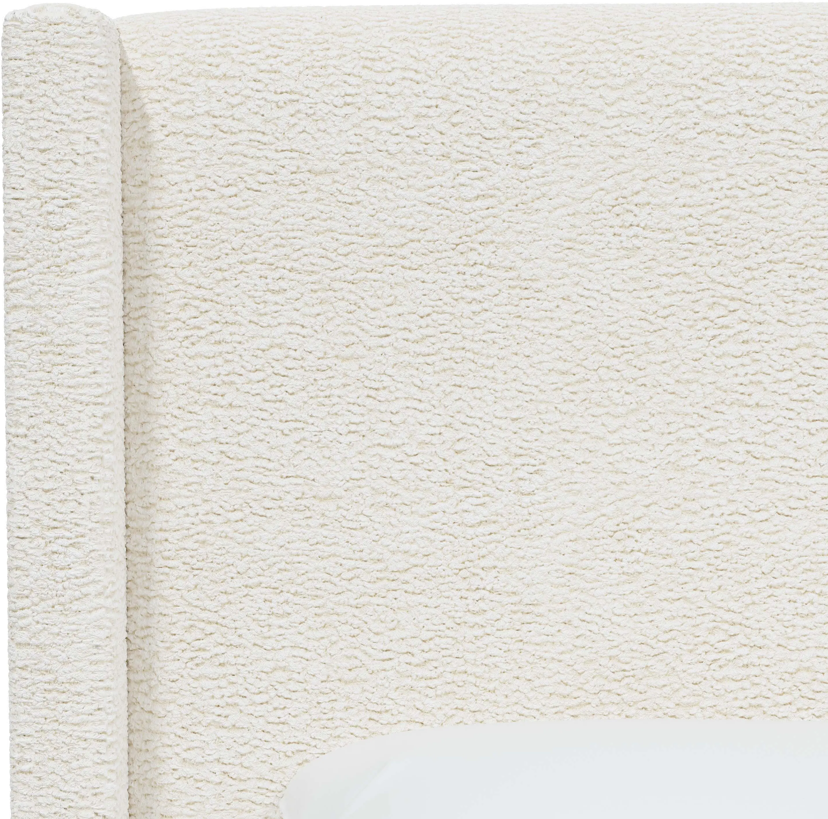 502BEDSHPSNTR Penelope Sherpa Straight Wingback Queen Bed - Skyline Furniture-2
