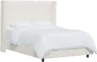 503BEDSHPSNTR Penelope Sherpa Straight Wingback King Bed - Skyline Furniture