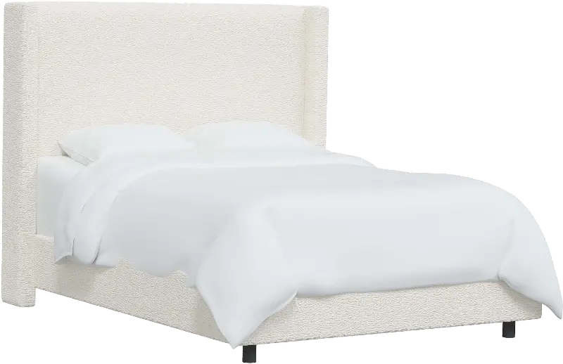 Penelope Sherpa Straight Wingback California King Bed - Skyline Furniture