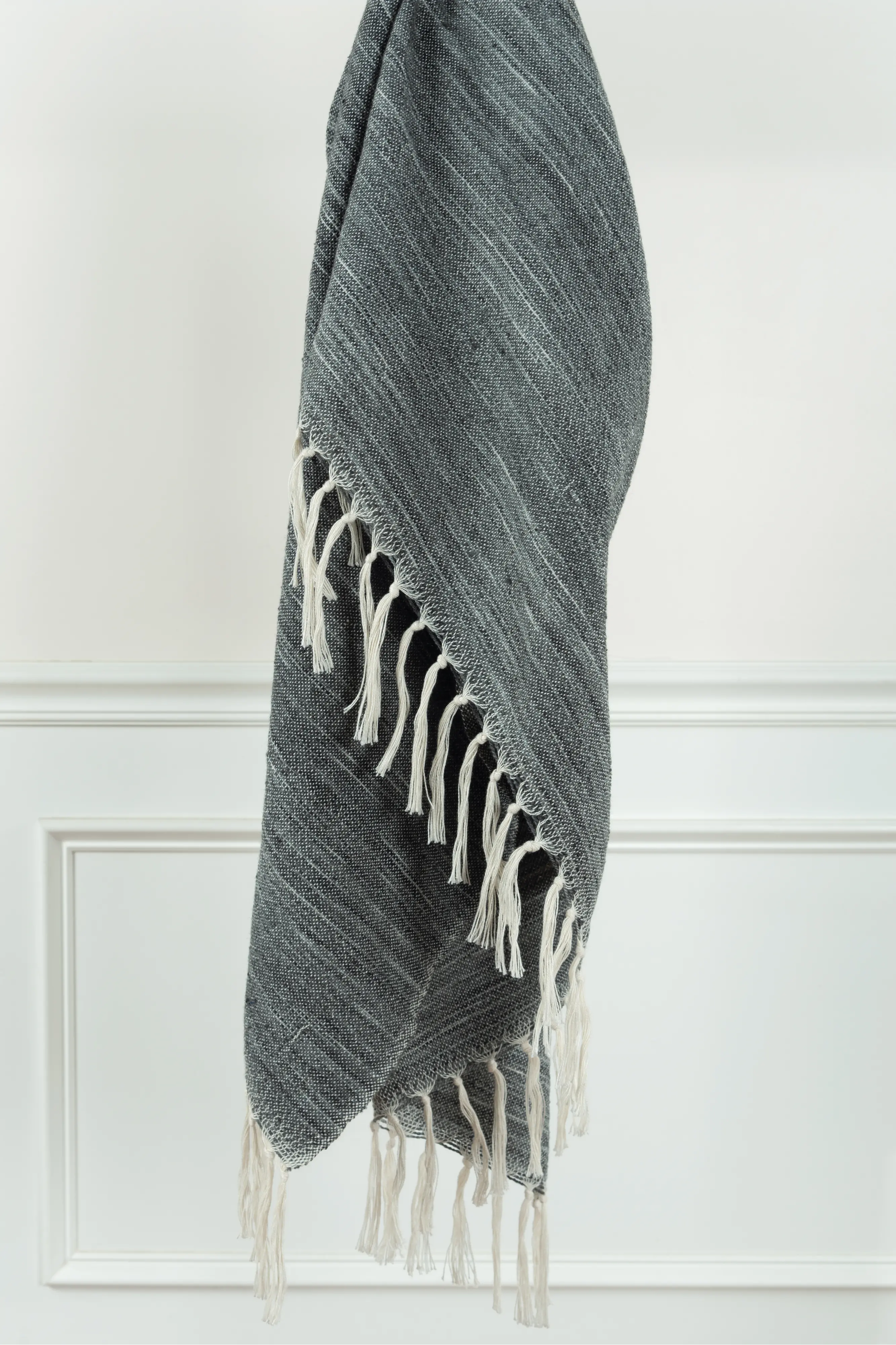 Miller Black Throw Blanket-1