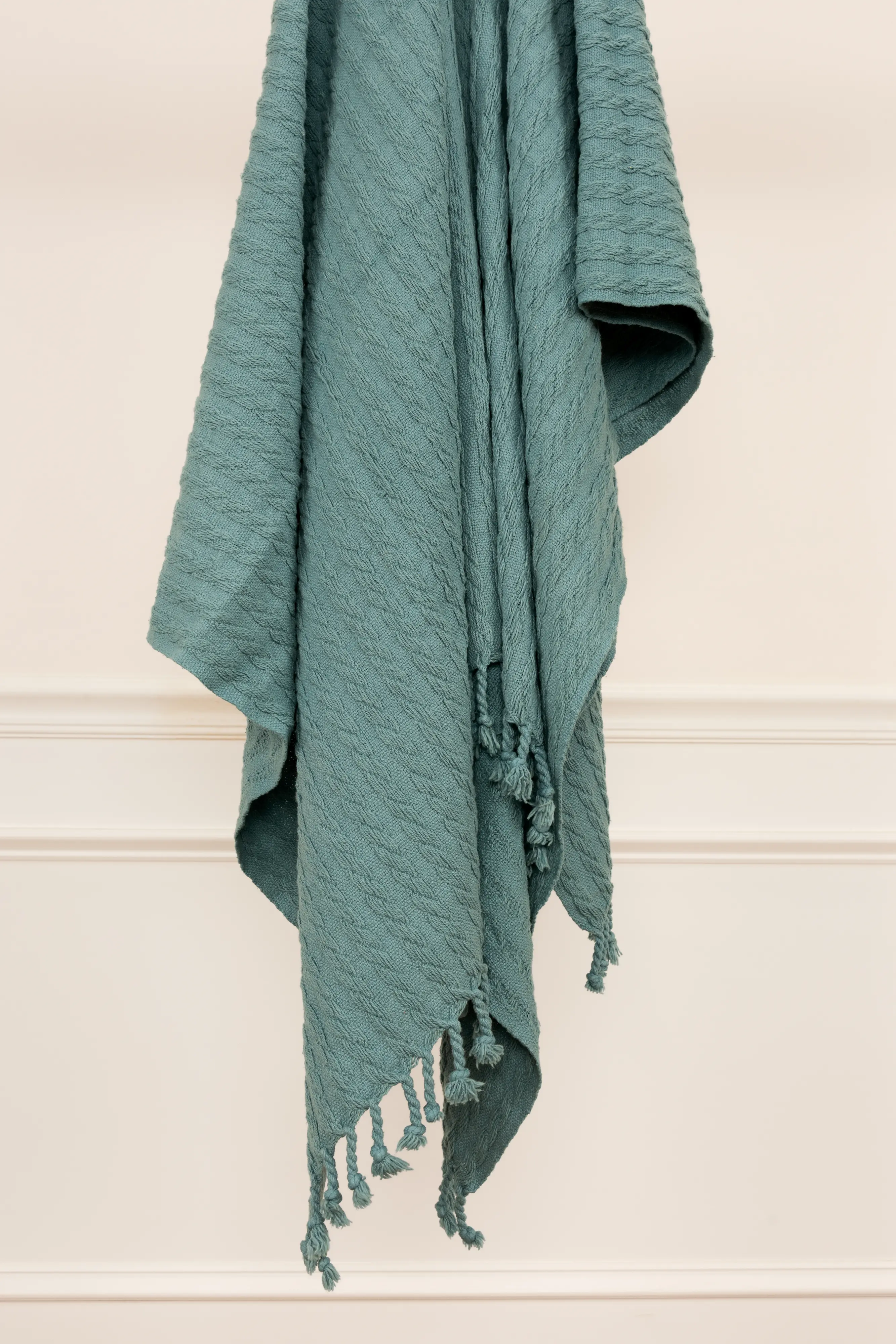 Bishop Teal Throw Blanket-1