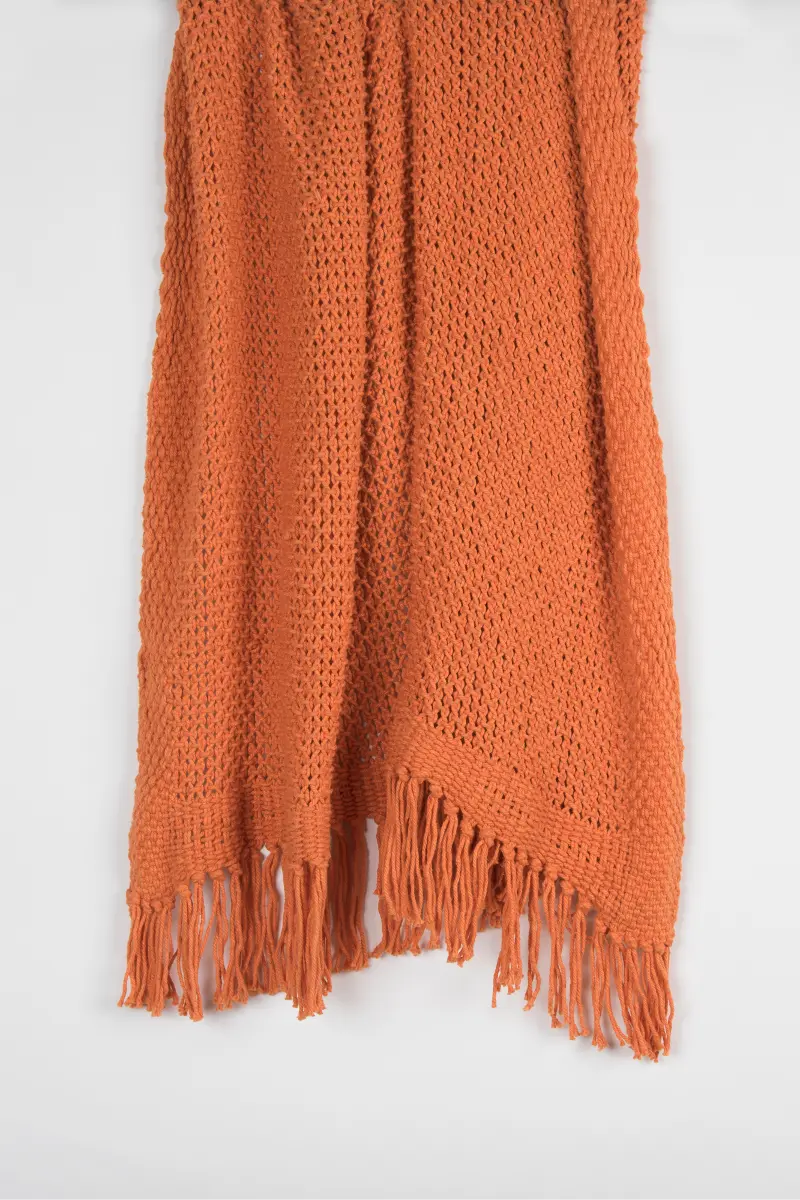Winston Orange Throw Blanket