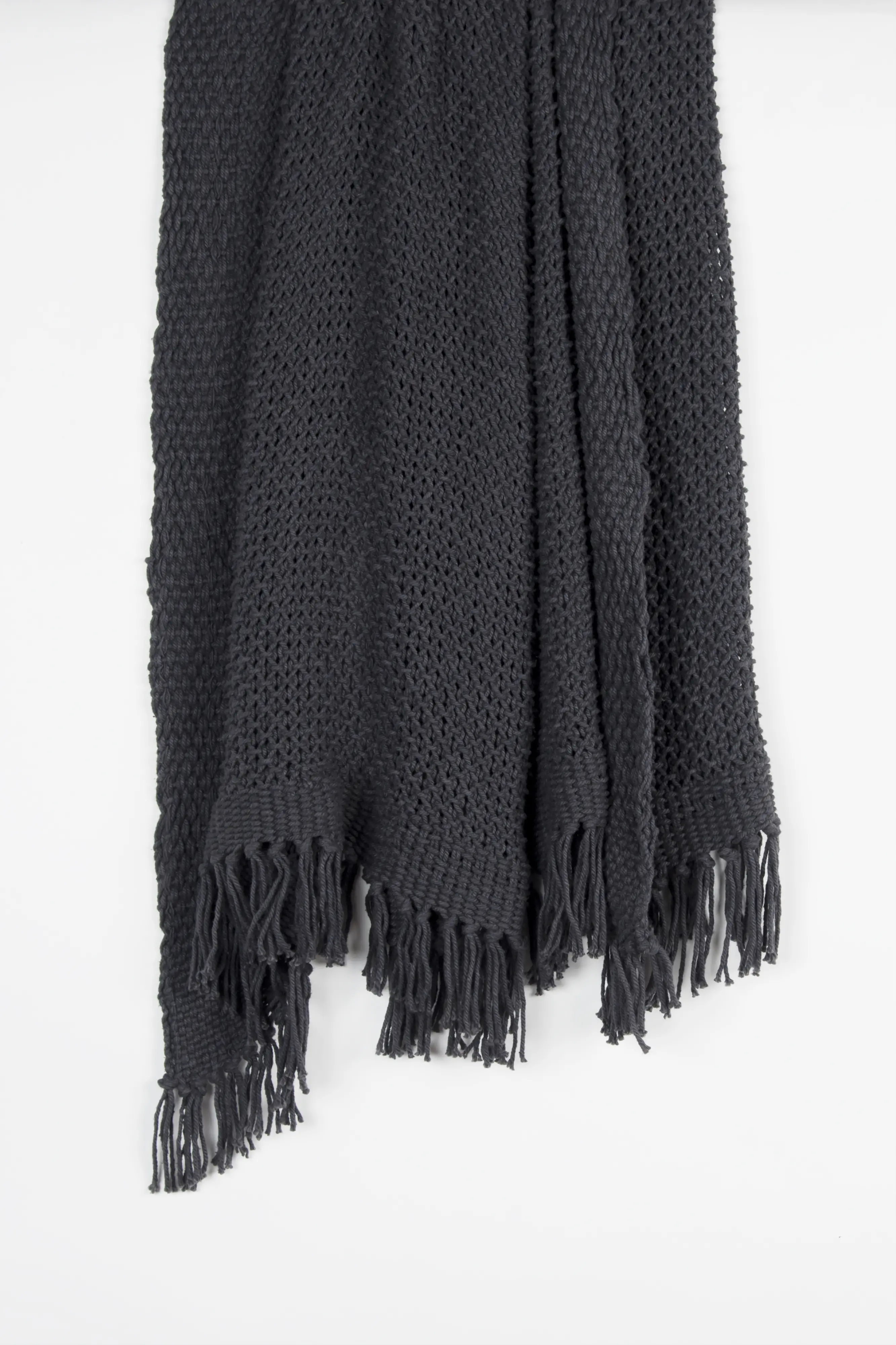 Winston Dark Blue Gray Throw Blanket-1