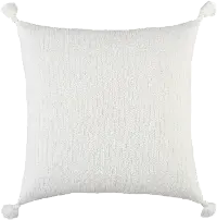 Cleo White Accent Pillow