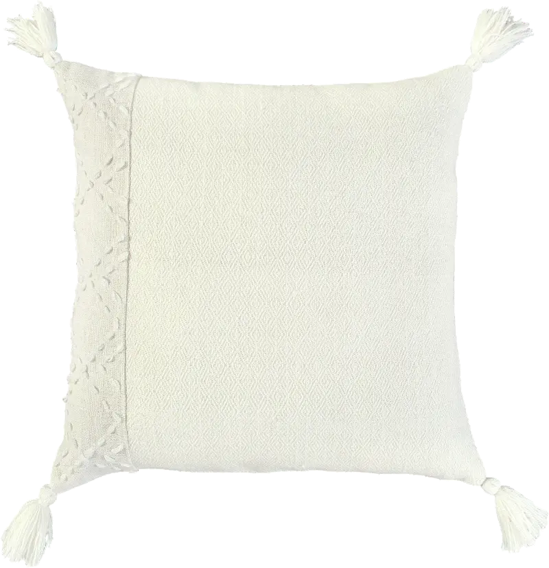 Diamond Ivory Accent Pillow