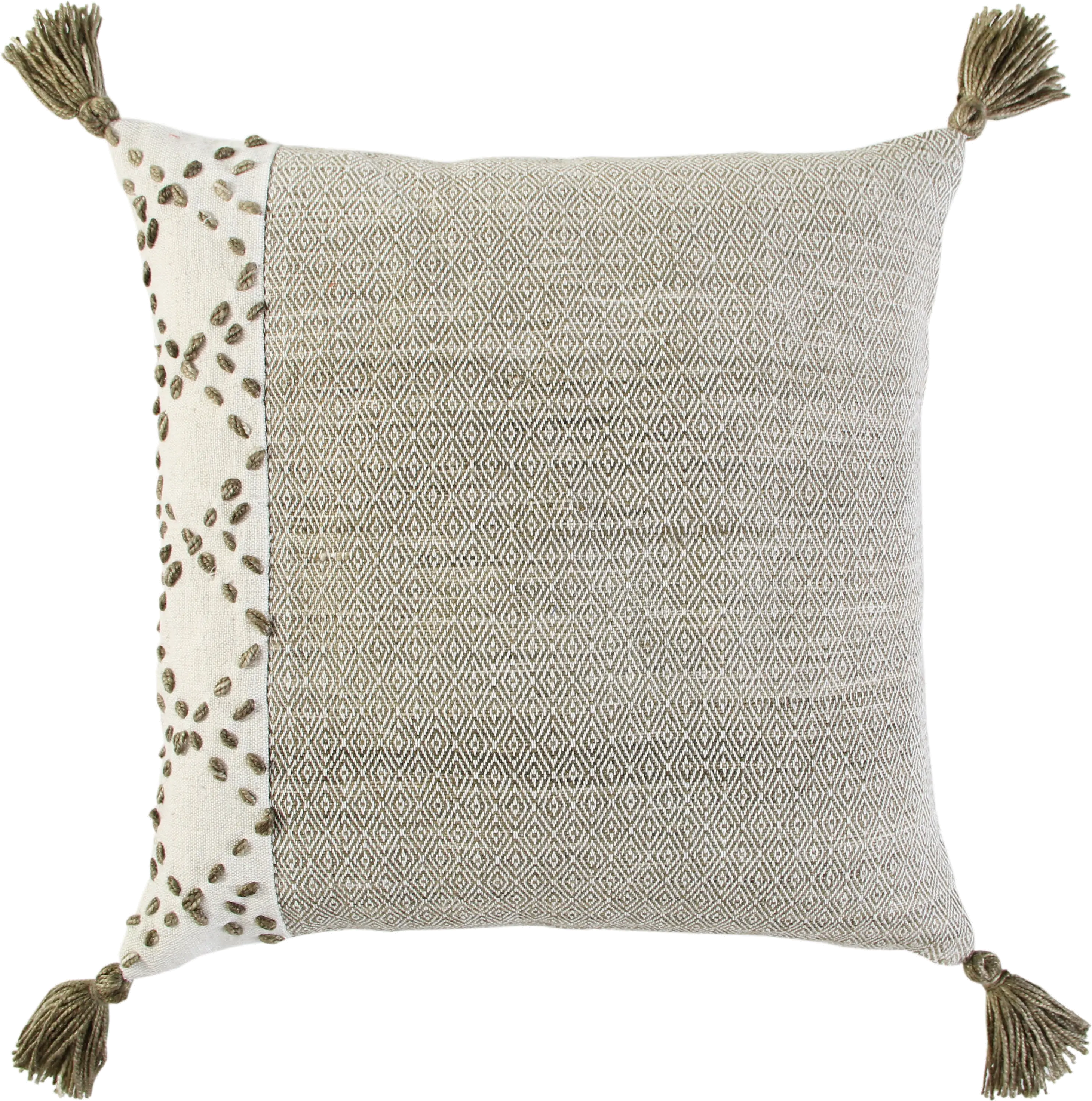 Diamond Taupe Accent Pillow-1