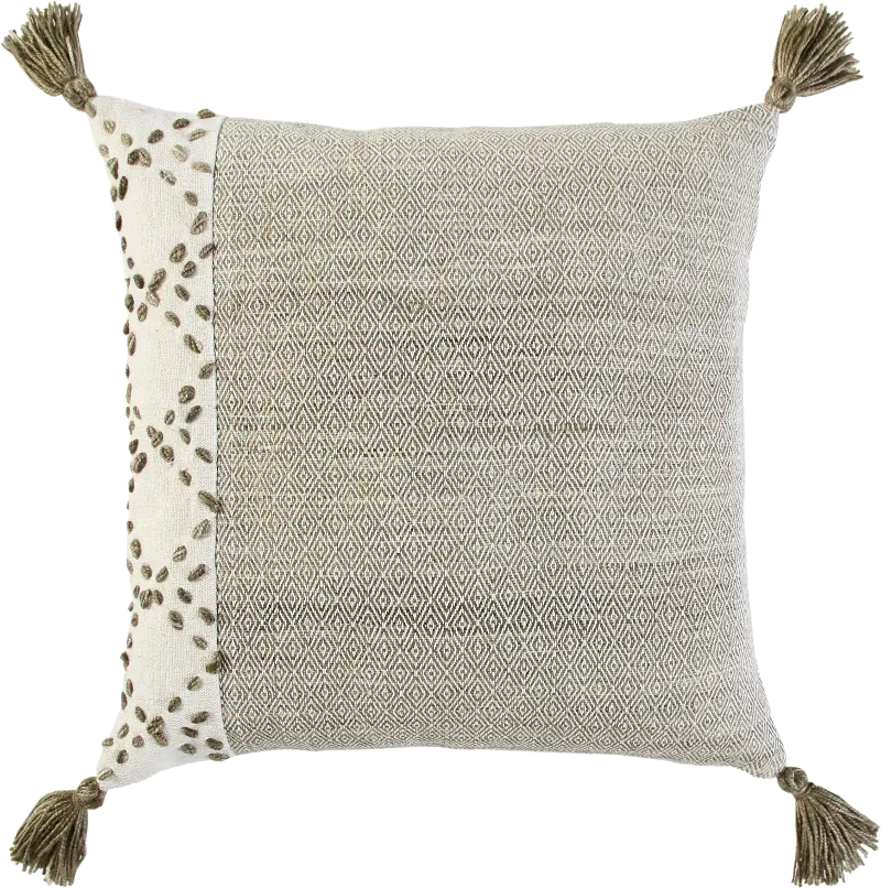 Diamond Taupe Accent Pillow
