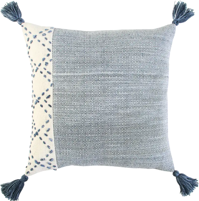 Diamond Blue Accent Pillow