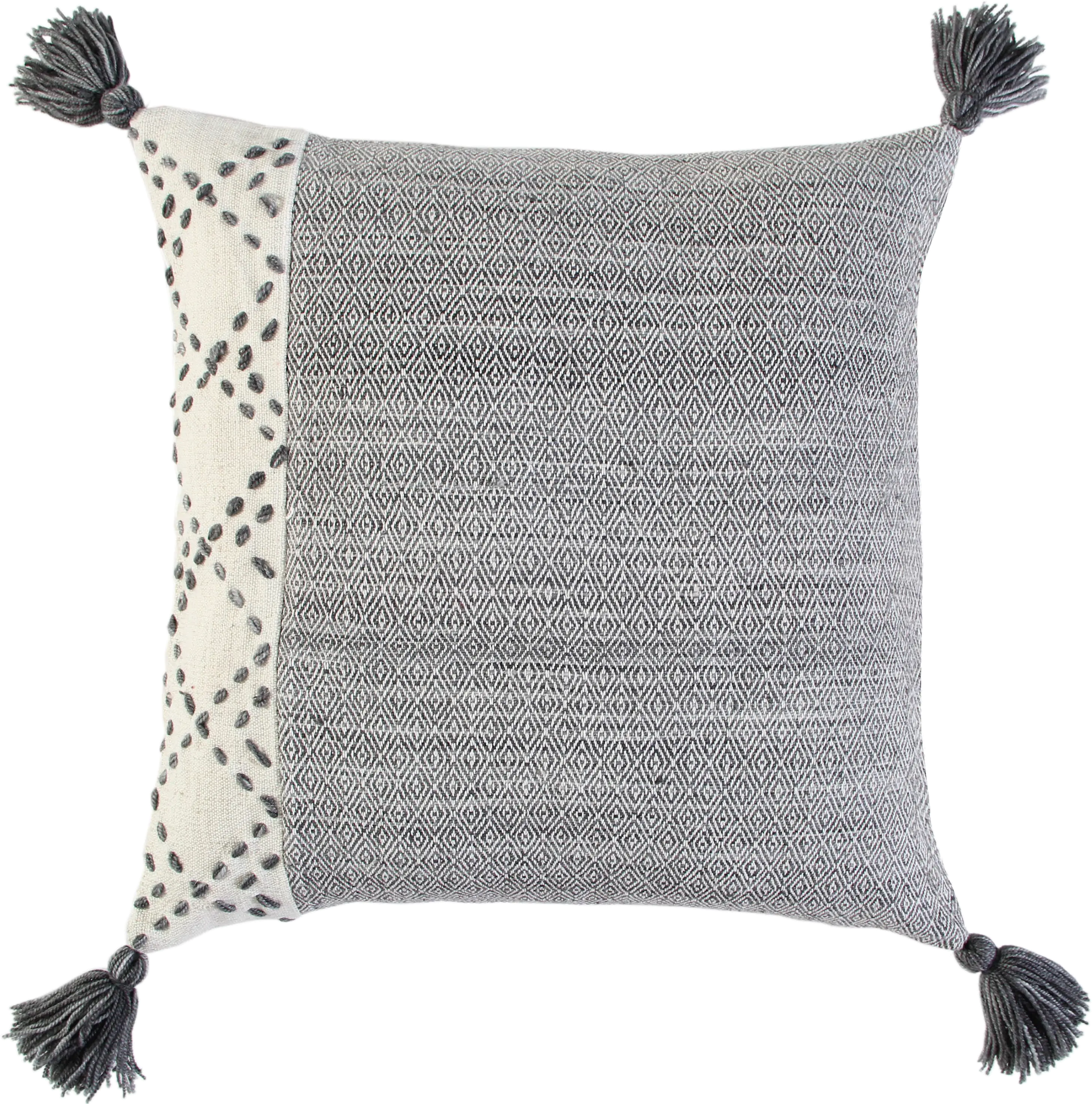 Diamond Gray Accent Pillow-1