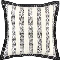 Edge Ivory And Black Accent Pillow