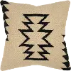 Geo Ivory and Black Accent Pillow