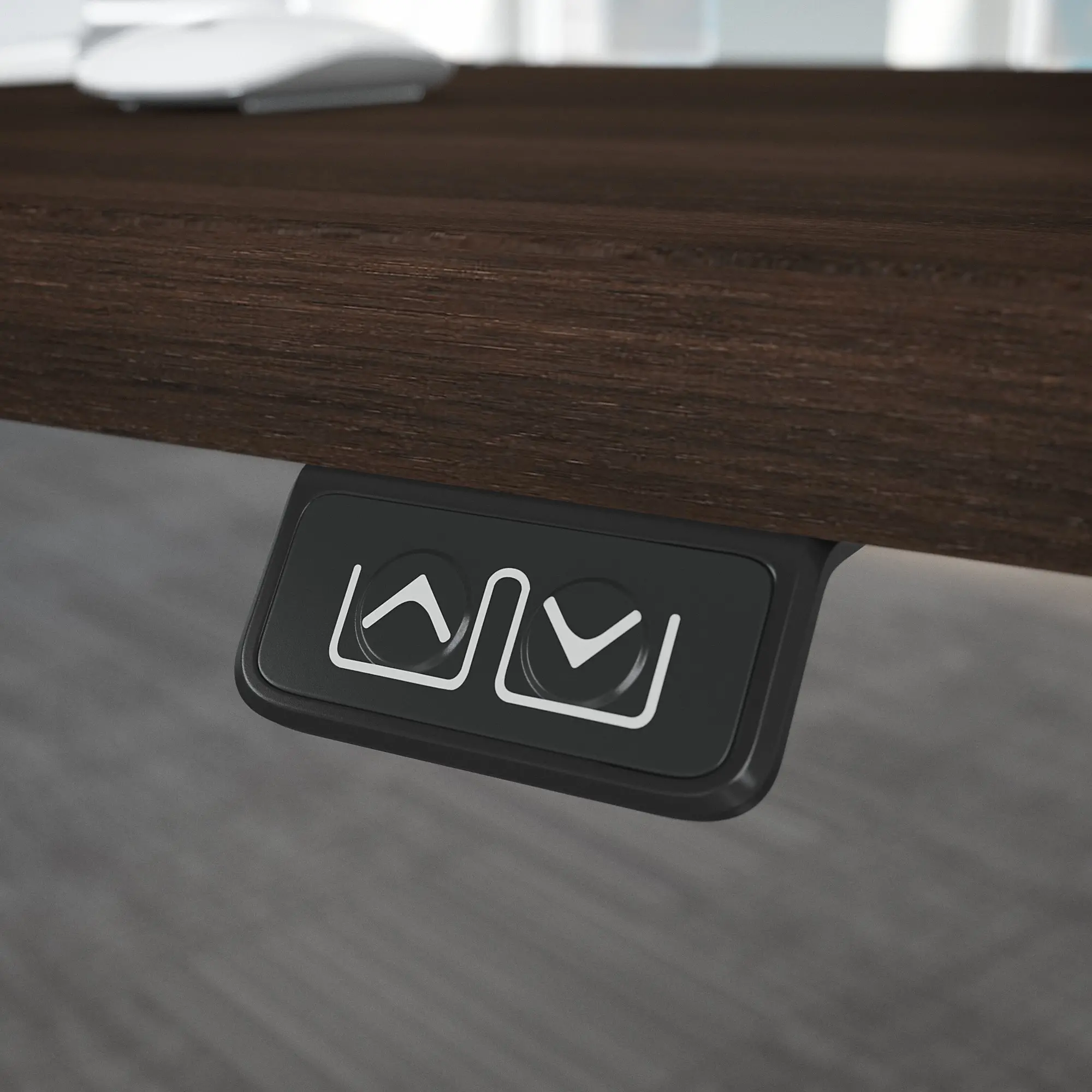 M4S7230BWSK Black Walnut Adjustable Stand Desk-2