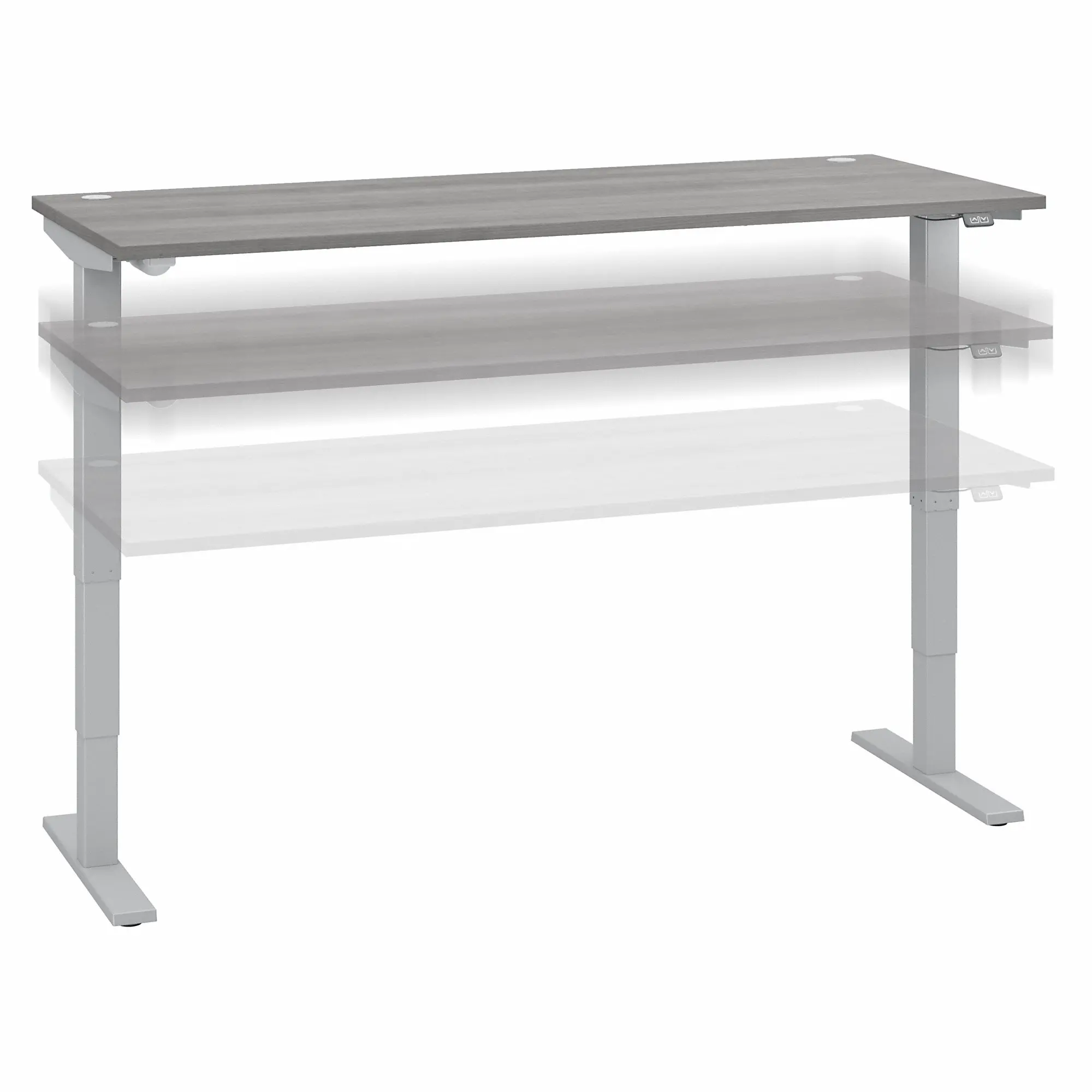 M4S7230PGSK Platinum Gray 72  Adjustable Stand Desk-1